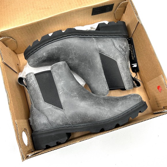 Sorel Shoes - Sorel | Waterproof Lennox Chelsea Grey Weathered Boots NIB Size 6